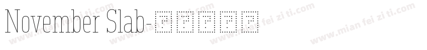 November Slab字体转换